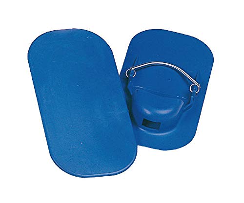 Patins carreleur modèle lisse bleu pour protection des genoux