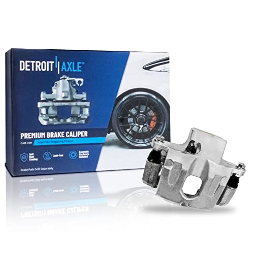 Image of Detroit Axle - Rear Right Brake Caliper Brake Pads Replacement for Trailblazer EXT SSR Envoy Rainier Ascender Bravada 9-7X - 3pc Set