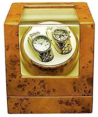 CGCSYZ Watch Winder Wooden,Automatic Watch Winder Box Watches Winders Display Box Storage Case Yellow