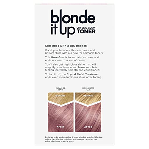 Clairol Blonde It Up Crystal Glow Toner Kit - Rose Quartz, 135 ml (Pack of 1) - Image 2