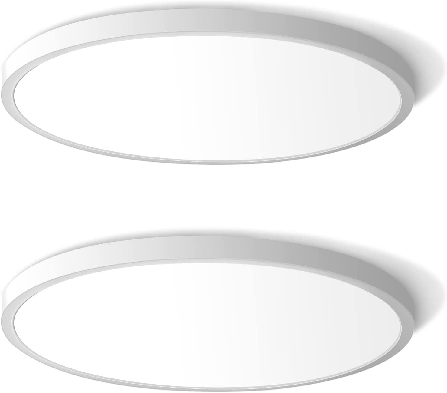 6 Pack 9 Inch 24W LED Flush Mount Ceiling Light 5000K Daylight 120V