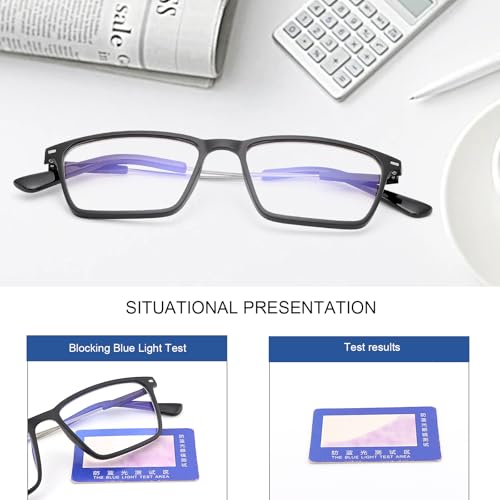 Image of Blue Light Blocking Glasses Photochromic Gray Transition Sunglasses for Men and Women Gaming TV Phone Computer Eyeglasses UV Protection Anti Glare Shade Lightweight Eyewear Full Rim Spectacles