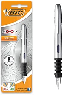 BIC X Pen Chrome Silver FP niebieski Blister 1szt