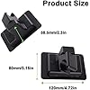 Soporte para cabezal de ducha, adhesivo fuerte, giratorio de 360 grados, ajustable, soporte de montaje en pared para baño (negro