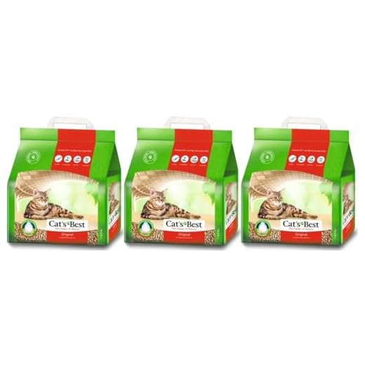 Cat's Best Original Litière pour Chats Végétale 2,3Kg (Lot de 3)