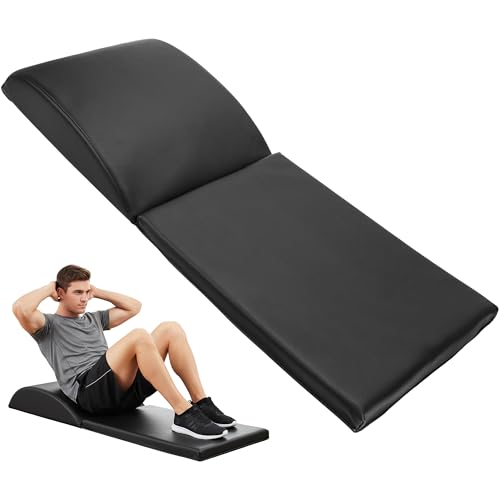 Ab Exercise Mat Fitness Abdominal Mat Sit Up Exercise Equipment for Core Training Thick Foam Pad...
