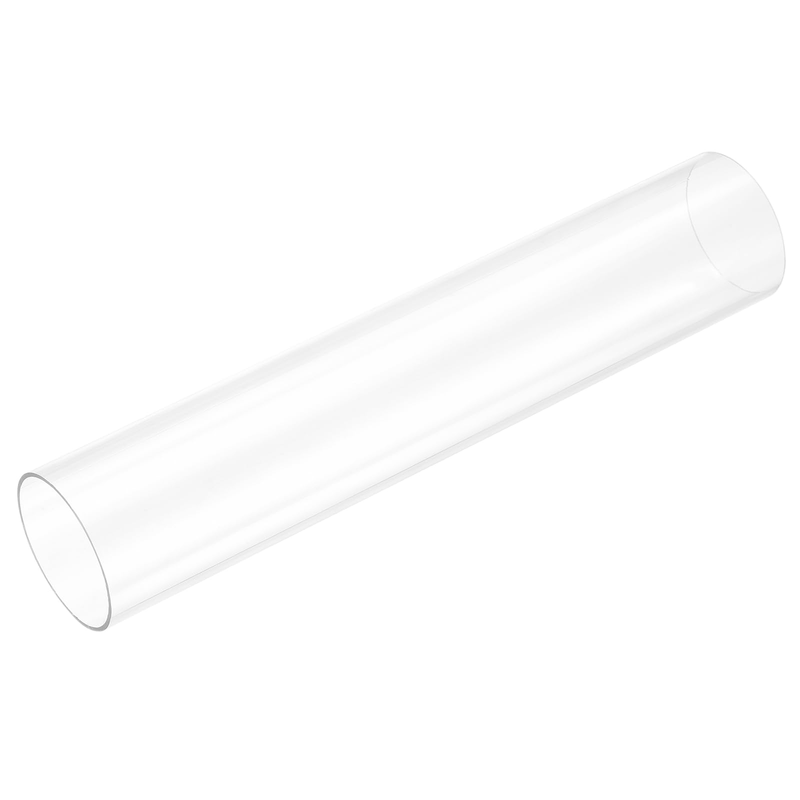 uxcell Rigid Round Clear Tubing 47mm(1 7/8") ID x 50mm(2") OD x 0.8Ft(250mm) Length Plastic Tube