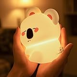 YzzYzz Gifts for Women,Koala Cute Night Light with Dimmable-Christmas Stocking Stuffers for Teen Girls Boys,Silicone Squishy Animal Sleep Lamp Nightlight for Baby Nursery,Kids,Shower Christmas Gifts