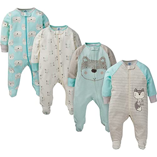 Image of Gerber baby-boys 4 Pack Sleep 'N Play Footie