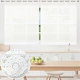 BOD HOME, 2 Piezas, Cortinas Translúcidas con Trabillas para Cocina, Color...