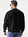 JMIERR Mens Shirts Cotton Midweight Pullover Sweatshirts Fleece Casual Fashion Long Sleeves Clothing Mens Winter Apparel, US40(M), Black