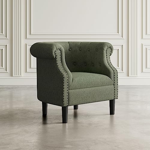 Sillón Barril Curvo Verde Salvia miniatura 6