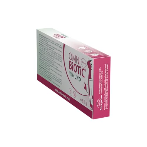 OMNi BiOTiC iMMUND | 10 Lutschtabletten | 1 Bakterienstamm | 1 Mrd Keime pro Lutschtablette | Mit Vitamin D | Vegetarisch | Zuckerfrei | Zur täglichen Anwendung | Auch für Kinder | Erdbeergeschmack