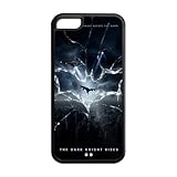iPhone 5c Case   [Batman Series] Case for Apple Case Rubber TPU Cover Case (Black/White)