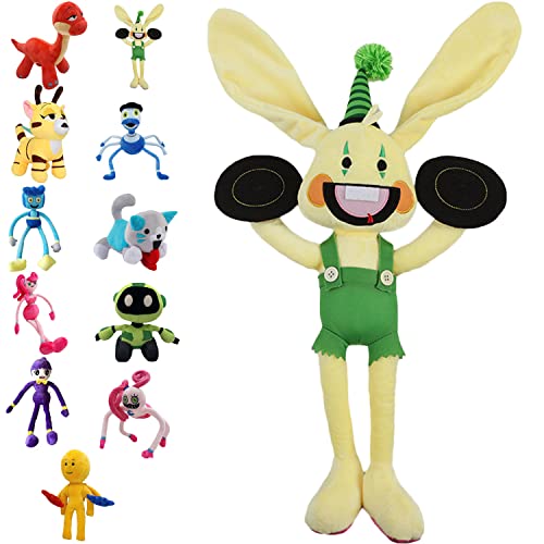 ADSQ Poppy Playtime Bunzo Bunny, 40cm Weiches Stofftier Huggy Wuggy Puppe, Kaninchen Plüschtiere, Lustige Plüschpuppe, Scary Realistic Monster Horror Stuffed Plush, Für Fans und Freunde Cover