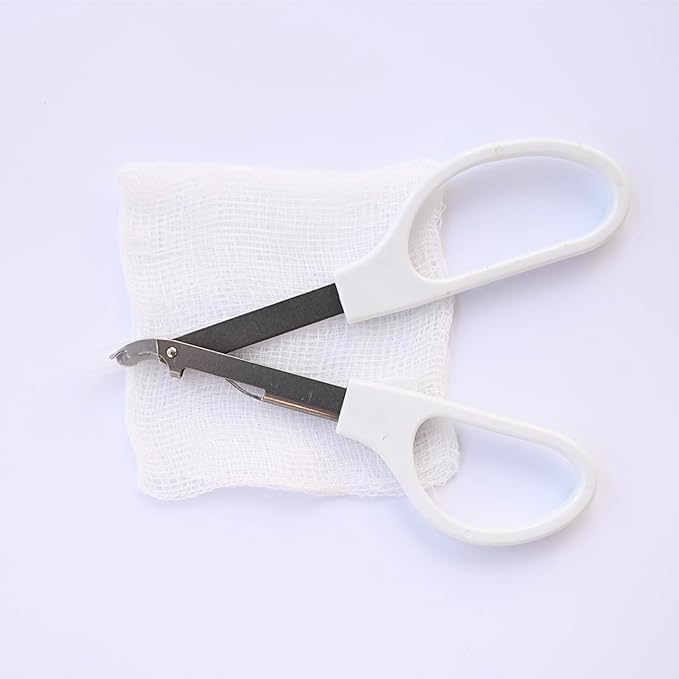 Image of Skin Staple Remover - Surgical Stainless Steel Tool for Safe, Painless, and Easy Removal of Surgical Skin Staples - Professional Medical Grade (3)
