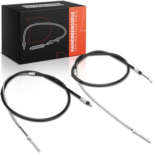Frankberg 2X Handbremsseile Bremszug Hinten Kompatibel mit 3er E46 316-330 1.6L-3.0L 1998-2005 3er Cabriolet E46 318-330 M3 3.2 2.0L-3.2L 2000-2007 Replace# 34411165020