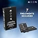 MOON Dissolving Teeth Whitening Strips, 14 No Rinse White Strips, Peppermint, Hydrogen Peroxide & Essential Oils, Whiten Sensitive Teeth up to 7 Shades in 2 Weeks, Travel Essentials, Vegan Oral Care
