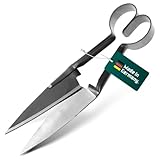 BERGER Schafschere 2722 | 15,5 cm geschmiedete Klingen mit Herzfeder | Profi Gartenschere für Schafschur & Formschnitt | Gartenwerkzeug | Buchsbaumschere für Links- und Rechtshänder | Made in Germany