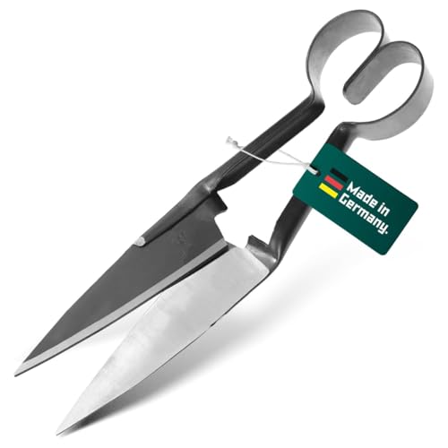 BERGER Schafschere 2722 | 15,5 cm geschmiedete Klingen mit Herzfeder | Profi Gartenschere für Schafschur & Formschnitt | Gartenwerkzeug | Buchsbaumschere für Links- und Rechtshänder | Made in Germany