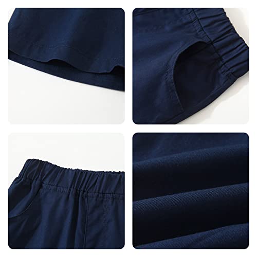 Image of Volunboy Baby Boy Formal Short Set Toddler Summer Gentleman Outfit Kid Short Sleeve Bowtie Shirt Suspender Shorts Suit