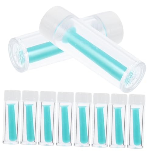 minkissy 10 Pezzi Remover delle lenti a contatto accessori per da sole per leva lenti a contatto morbido porta pinze di silice Light Green