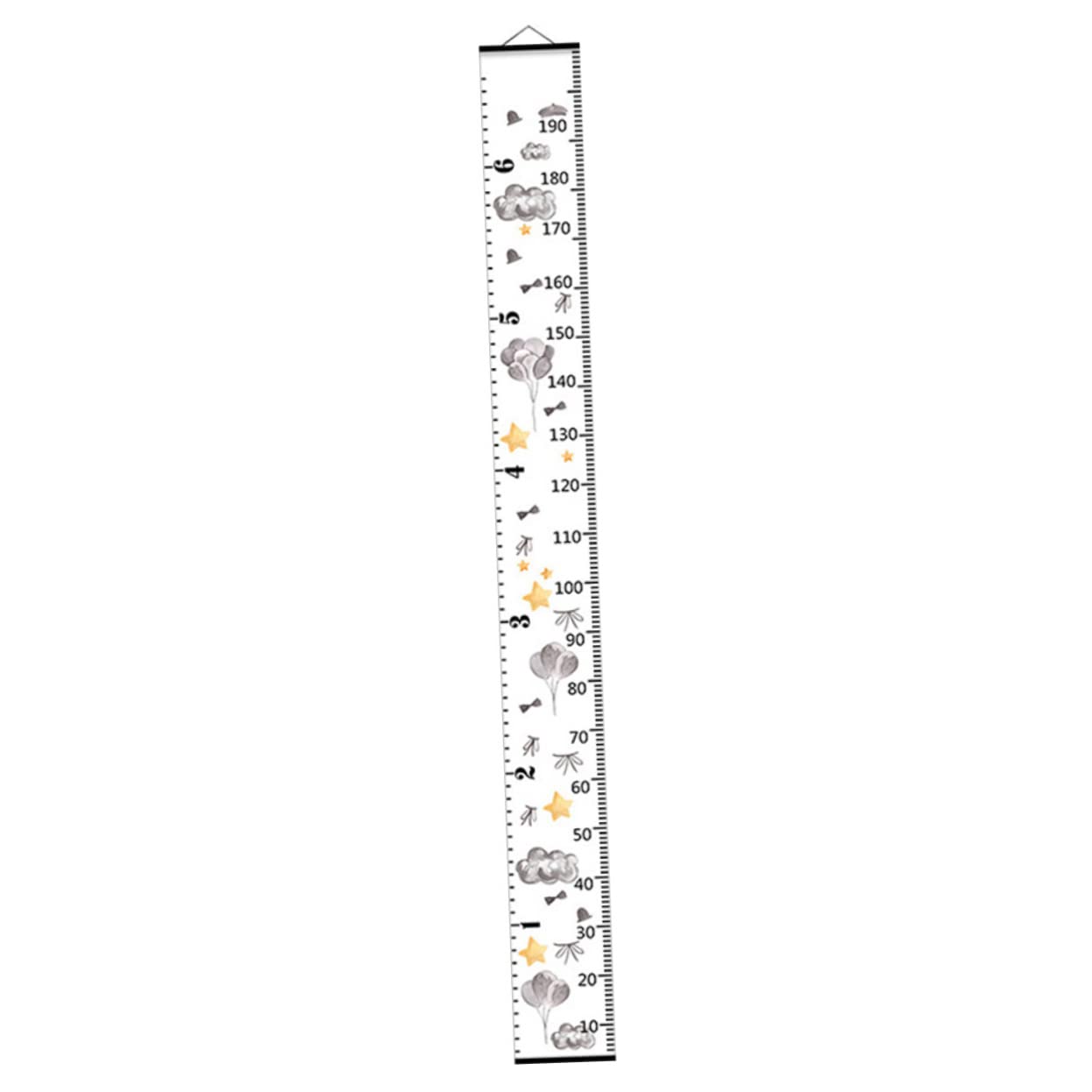 IWOWHERO Mounted Growth Ruler for Kids Wall Height Chart Kids Height Measurement for Wall