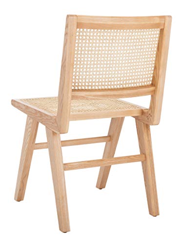 Safavieh Couture Home Hattie Natural French Cane Dining Chair,Wood, Set Of 2 #TOP6