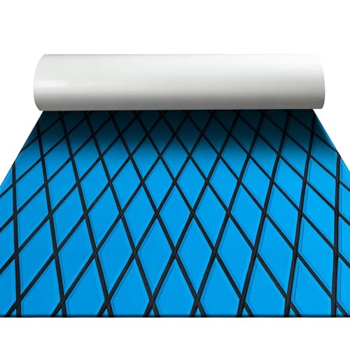 Fullfire Boat Flooring - EVA Foam Boat Decking - Marine Mat Self-Adhesive Flooring Sheet Marine Carpet for Motorboat Yacht Kayak RV 94