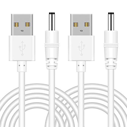 2.6ft USB DC Charger Cord Compatible with LELO Gigi/Gigi,2 Mona/Mona 2 / Mona Wave,Lna Wave, Ora/Ora 2, Lily/Lily 2, Liv/Liv 2 Charging Cable - 2pack