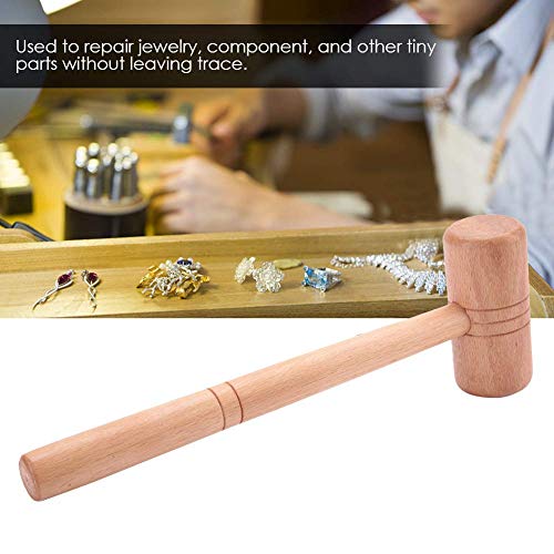Hand Wood Hammer, Jewelry Making Tools, Wooden Hammer Jewelry Repair Making Diy Jeweler Tool For Gold Silver Platinums #TOP1