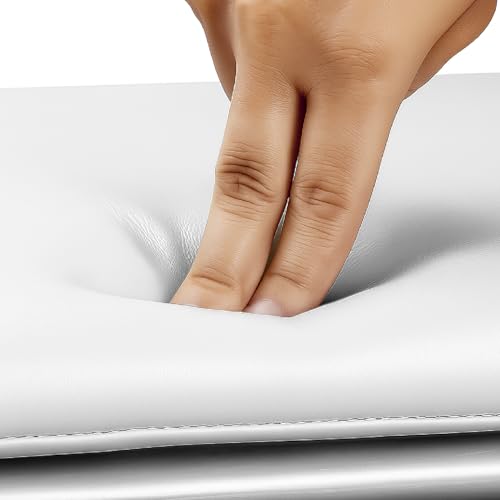 Miniatura 7 de Tienda Eurasia Sillas Plegables Pack De 6 Material Estructura De Metal Y Cuero Sintético Asiento Acolchado Medidas 44x48x80 Cm Color Blanco Peso Permitido 130kg