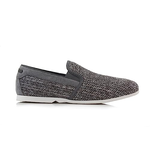Image of Ferro Aldo Men's Slip-On Loafers | Woven Espadrille & Classic Styles | Casual & Formal Dress Shoes