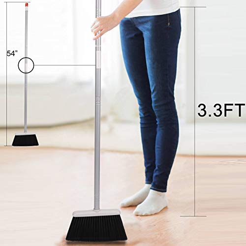 Broom And Dustpan For Home/Broom With Dustpan Combo Set/Dust Pan With Long Handle For Kitchen Room Office Lobby Floor Use Upright Standing Dustpan Indoor Broom Set #TOP6