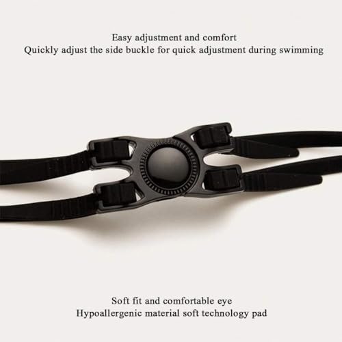 Lunettes de natation anti-buée et sans fuite avec grands verres pour adultes - 2