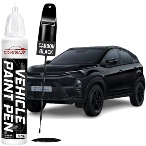 Image of xdotoar Car Touch Up Paint Pen for Tata Nexon CARBON BLACK | Factory Color Matched 2K Paint Technology | Car Scratch Remover & Paint Chip Repair | Quick Dry Formula | Rust Protection | 18ml