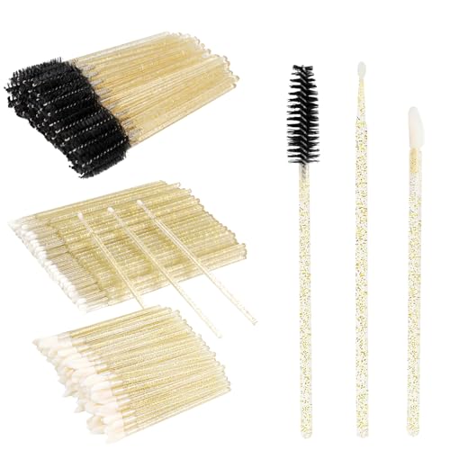 200 sets of false eyelashes kits, disposable micro cotton swabs, and they are matched with false eyelash brushes, lip brushes, mascara brushes, and applicators. False eyelash kits, beauty brush kits