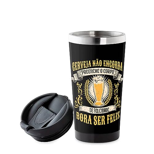 Copo Térmico 500ml Inox Cerveja Não Engorda