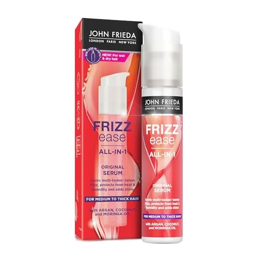 JOHN FRIEDA - Sérum Anti-Frizz 50 ml, para Cabello Encrespado, Protege contra Humedad y Calor, Hidrata y Controla el Cabello, Pelo Más Fuerte y Brillante