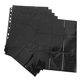 HONITANO 10 hojas Fundas Dobles para Cartas Coleccionables Álbum de Tarjetas con Bolsillos Organizador Compacto y Ligero para Cartas Deportivas Estándar Álbum de Fundas para Cromos de