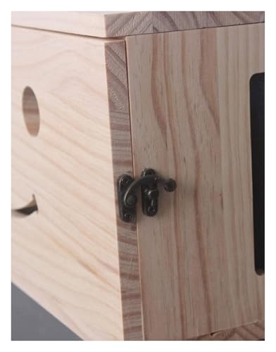 Armoire murale boîte à fusibles en bois pour défonceuse et décodeur TV - 5