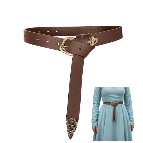 Mythrojan Midgard Serpent Viking Genuine Leather Wrap Belt w