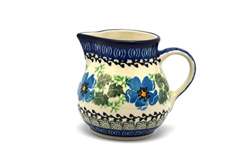 Polish Pottery Creamer - 4 oz. - Morning Glory
