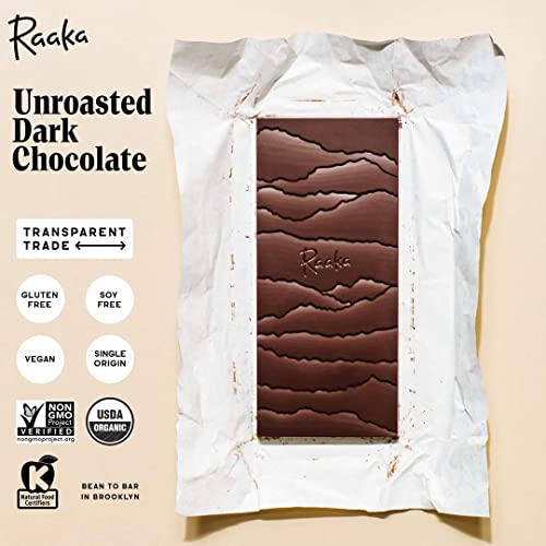 Raaka Chocolate Library Gift Box, Gourmet Dark Chocolate Mother's Day Gift, Organic, Vegan, Non Gmo, Fair Trade, Soy Free, Gluten Free, Kosher, 8-Pack Variety Gift Collection, 1.08 Oz Bars #TOP3