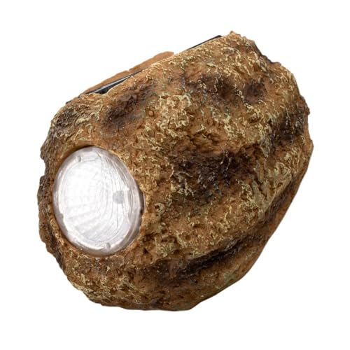 Cabilock 1pezzi Decorativa Da Giardino Resina Imitazione Pietra Luce Led Per Esterni Effetto Spotlight Illuminazione Per Cortili e