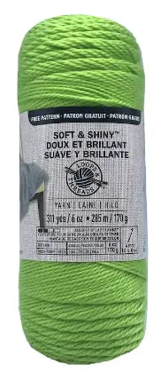 Loops & Threads Soft & Shiny Yarn, 1 Ball, Citrus, 6 Ounces #TOP5