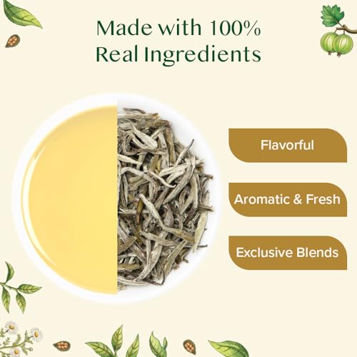 Image of VAHDAM, Assorted White Tea Sampler Gift Set, Gluten Free, Non GMO - 4 Unblended White Loose Leaf Tea Sampler | Tea Variety Pack | Tea Gift Set, Gifts for Women & Men