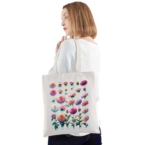 Bolso Tote Dahlias miniatura 6