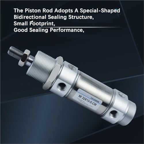 Petit cylindre pneumatique MI32 à piston stable et précis