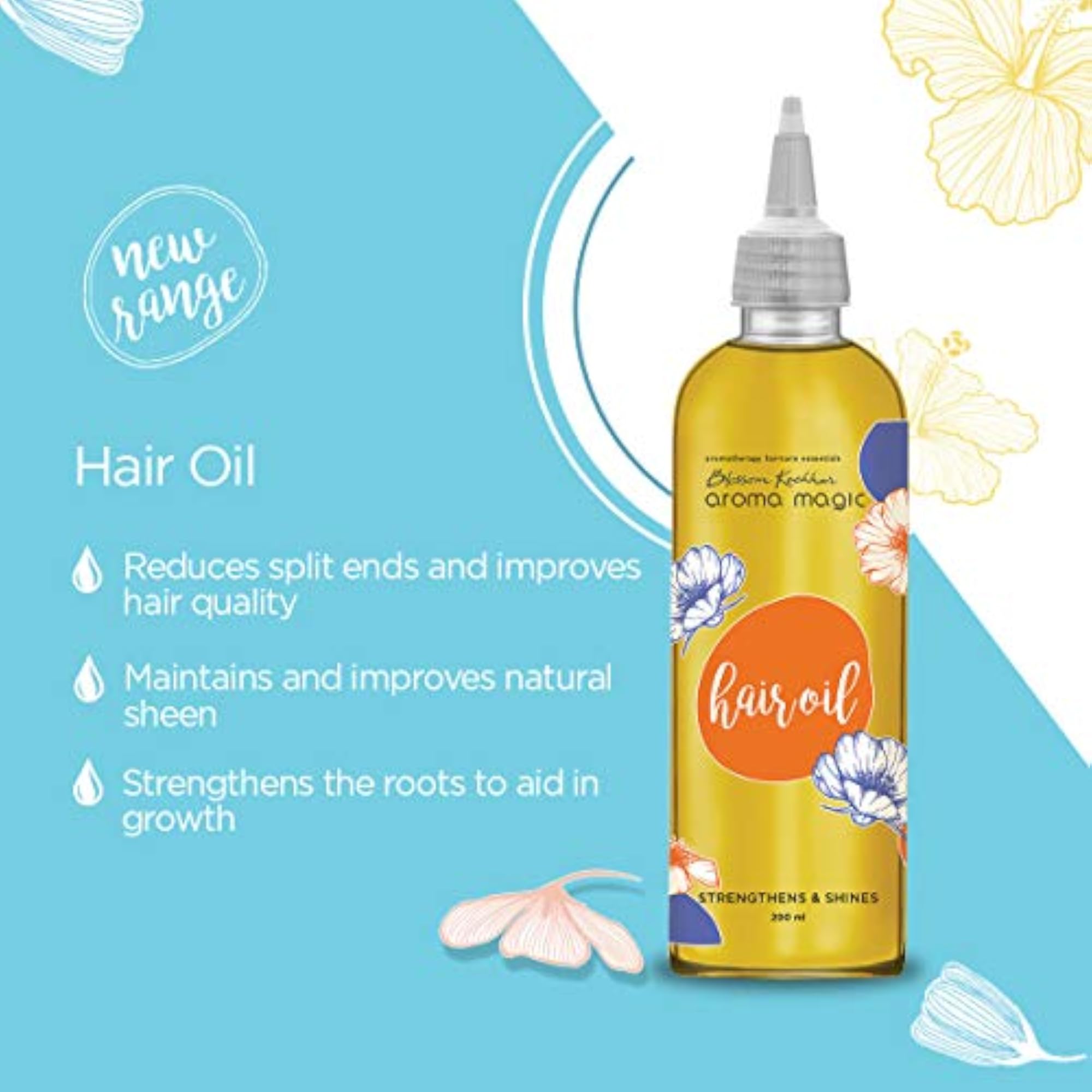 Hair Oil for Split Ends & Strengthening Roots, 100ml